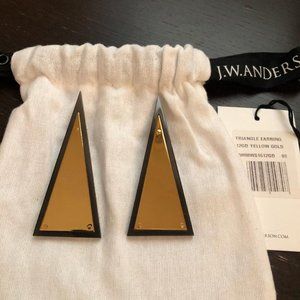 JW Anderson gold plated and resin post earrings